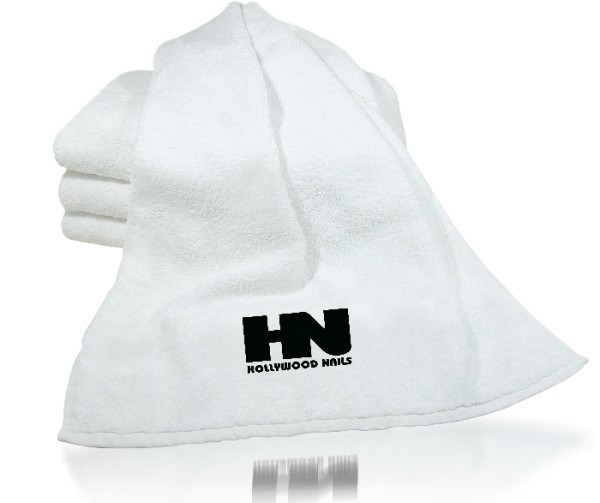HOLLYWOOD NAILS Handtuch "HN-Logo" weiß - HN (Hollywood Nails)