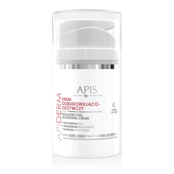 APIDERM, wiederaufbauende Nachtcreme nach Chemo- und Strahlentherapie, 50 ml - APIS natural cosmetic