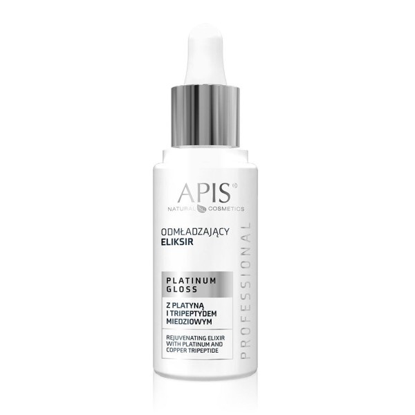 PLATINUM GLOSS, Anti - Aging Elixier mit Platin- und Kupfertripeptid, 30 ml - APIS natural cosmetics