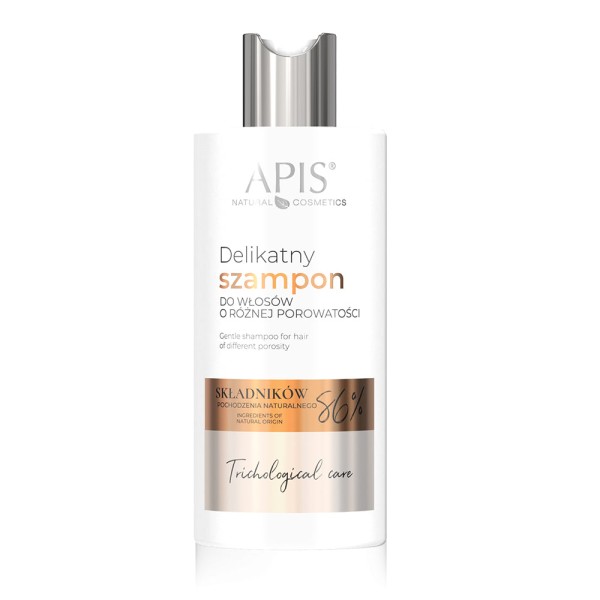 Sanftes Shampoo für Haare unterschiedlicher Porosität, 300 ml - APIS natural cosmetics