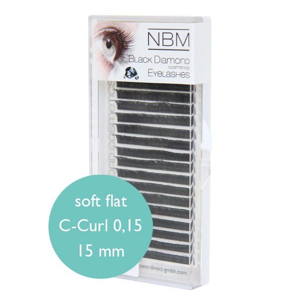 BDC Soft Flat Silk Lashes C-Curl 0,15 - 15 mm - NBM