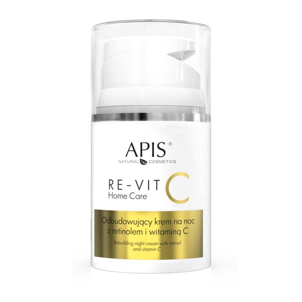 RE-VIT C, Hauterneuernde Nachtcreme mit Retinol und Vitamin C, Anti-Aging, 50ml - APIS natural cosme