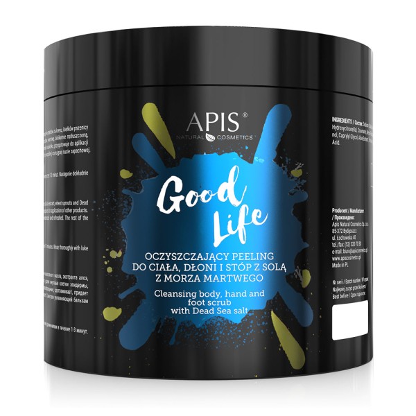 GOOD LIFE, Reinigungspeeling für Körper, Hände und Füsse, 700g - APIS natural cosmetics