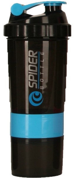 SPIDER BOTTLE® mini 2go Shaker KARTON - Inhalt 36 Stück/Bottle á 500ml - Black Neon, versch. Farben